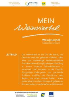 Im Rahmen des LEADER-Projekts "Regionalbewusstsein 2026 - 28" wurde ein Leitbild für das Weinviertel entwickelt