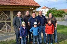von links nach rechts: Bgm. Mag. Roland Weber , Johanna Weber, Alfred Wichtl, Peer Narup, Maximilian Platz, Olaf Vokuhl, Georg Platz, Johann Platz
