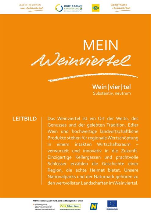 Im Rahmen des LEADER-Projekts "Regionalbewusstsein 2026 - 28" wurde ein Leitbild für das Weinviertel entwickelt